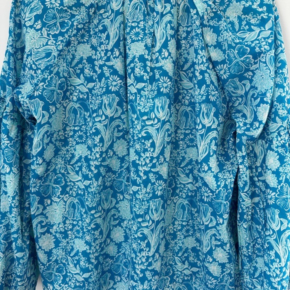 Olivia James - Emory Blouse - Mini Garden Floral Aqua - Picture 3 of 6